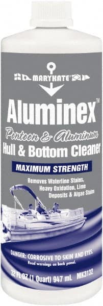 CRC - Water-Based Solution Pontoon and Aluminum Hull Cleaner - 32 Ounce Bottle, Up to 32°F Freezing Point - Makers Industrial Supply