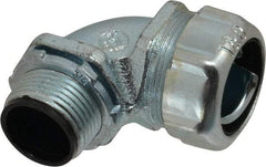 Thomas & Betts - 3/4" Trade, Steel Threaded Angled Liquidtight Conduit Connector - Insulated - Makers Industrial Supply