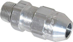 Thomas & Betts - 0.4 to 0.54" Cable Capacity, Class 1, Gas & Vapor Environments, Straight Strain Relief Cord Grip - 1/2 NPT Thread, Aluminum - Makers Industrial Supply