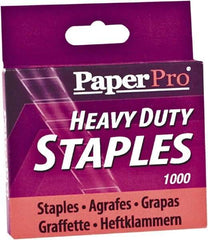 PaperPro - 1/2" Leg Length, Steel Staples-Cartridge - 100 Sheet Capacity, For Use with PaperPro 1300 - Makers Industrial Supply