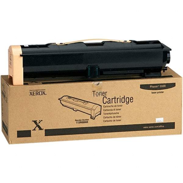 Xerox - Black Toner Cartridge - Use with Xerox Phaser 5500 - Makers Industrial Supply