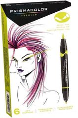 Prismacolor - Canary Yellow Art Marker - Brush Tip, Alcohol Based Ink - Makers Industrial Supply