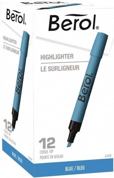 Sharpie - Blue Highlighter - Chisel Tip, AP Nontoxic Ink - Makers Industrial Supply