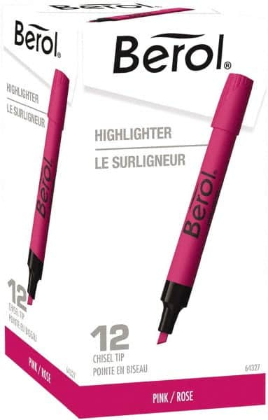 Sharpie - Pink Highlighter - Chisel Tip, AP Nontoxic Ink - Makers Industrial Supply