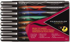 Prismacolor - Assorted Colors, Art Marker - Brush Tip, Alcohol Based Ink - Makers Industrial Supply