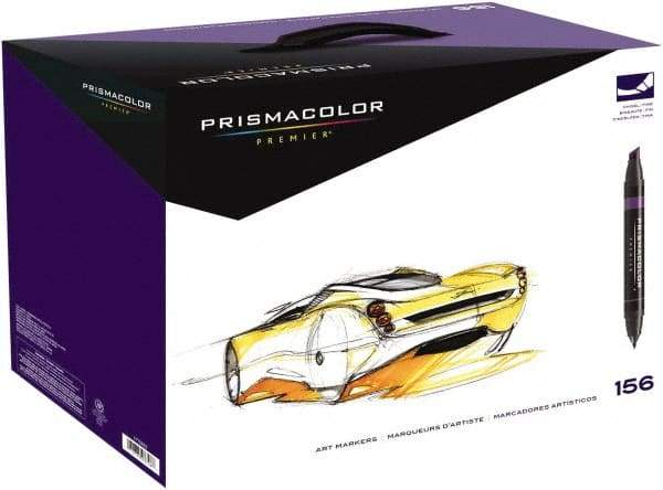 Prismacolor - Assorted Colors, Art Marker - Chisel Tip, Alcohol Based Ink - Makers Industrial Supply