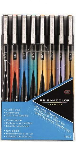 Prismacolor - Assorted Colors, Art Marker - Fine Tip, Alcohol Based Ink - Makers Industrial Supply