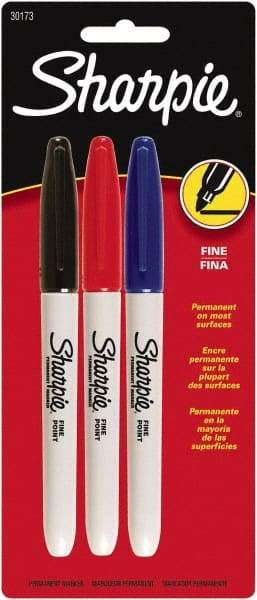 Sharpie - Black, Blue, Red Permanent Marker - Fine Tip, AP Nontoxic Ink - Makers Industrial Supply