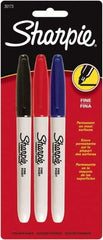 Sharpie - Black, Blue, Red Permanent Marker - Fine Tip, AP Nontoxic Ink - Makers Industrial Supply