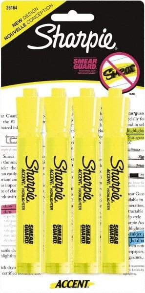 Sharpie - Fluorescent Yellow Highlighter - Chisel Tip, AP Nontoxic Ink - Makers Industrial Supply