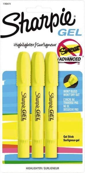 Sharpie - Fluorescent Yellow Highlighter - Chisel Tip, AP Nontoxic Ink - Makers Industrial Supply