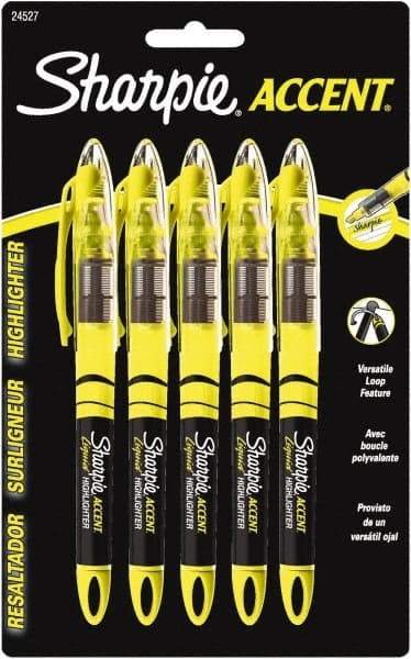 Sharpie - Fluorescent Yellow Highlighter - Chisel Tip, AP Nontoxic Ink - Makers Industrial Supply