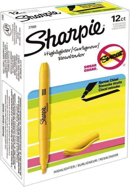 Sharpie - Fluorescent Orange Highlighter - Chisel Tip, AP Nontoxic Ink - Makers Industrial Supply