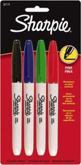 Sharpie - Black, Blue, Green, Red Permanent Marker - Fine Tip, AP Nontoxic Ink - Makers Industrial Supply