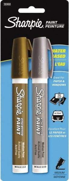 Sharpie - Gold and Silver Paint Marker - Medium Tip - Makers Industrial Supply