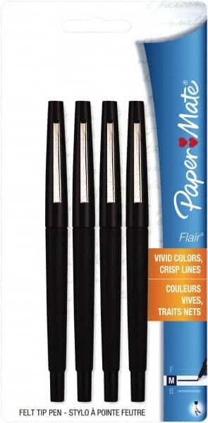 Paper Mate - Medium Porous Point Pen - Black - Makers Industrial Supply