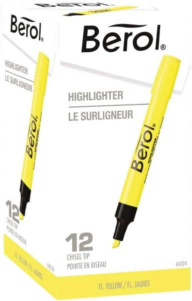 Dymo - Chisel Highlighter - Yellow - Makers Industrial Supply