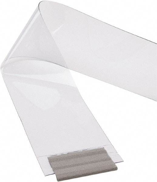 TMI, LLC - Clear Smooth with Reinforced Bonded Bead Replacement Strips, Armor Bond Dock Curtain Strips - 12" Wide x 10' Long x 1/8" Thick, PVC - Makers Industrial Supply