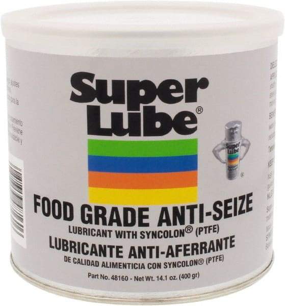 Synco Chemical - 14.1 oz Can Anti-Seize Lubricant - Synthetic with PTFE, 450 to 450°F, Translucent White, Water Resistant - Makers Industrial Supply