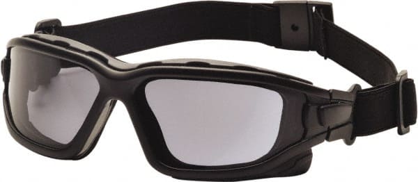 PYRAMEX - Size S Gray Polycarbonate Anti-Fog & Scratch Resistant Hybrid Safety Glasses/Goggles - Makers Industrial Supply