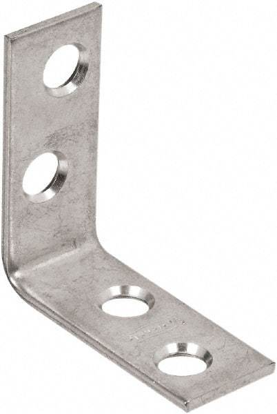 National Mfg. - 1-1/2" Long x 5/8" Wide, Steel, Corner Brace - Zinc Plated - Makers Industrial Supply