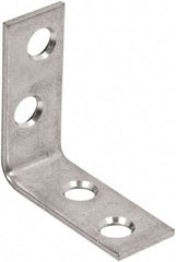 National Mfg. - 1-1/2" Long x 5/8" Wide, Steel, Corner Brace - Zinc Plated - Makers Industrial Supply