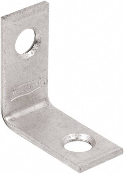 National Mfg. - 1" Long x 1/2" Wide, Steel, Corner Brace - Zinc Plated - Makers Industrial Supply