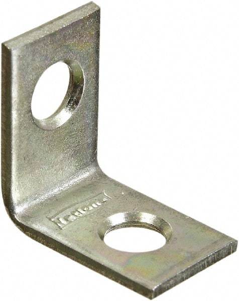 National Mfg. - 3/4" Long x 1/2" Wide, Steel, Corner Brace - Zinc Plated - Makers Industrial Supply