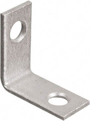 National Mfg. - 1" Long x 1-1/2" Wide, Galvanized Steel, Corner Brace - Galvanized - Makers Industrial Supply