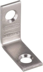 National Mfg. - 1" Long x 1/2" Wide, Stainless Steel, Corner Brace - Stainless Steel Coated - Makers Industrial Supply