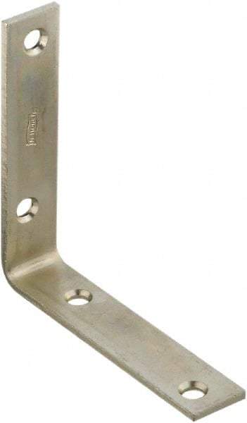 National Mfg. - 4 Inch Long x 7/8 Inch Wide, Steel, Corner Brace - Zinc Plated - Makers Industrial Supply