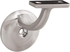 National Mfg. - 250 Lb Capacity, Satin Nickel Coated, Handrail Bracket - 3" Long, 6.4" High, 0.900" Wide - Makers Industrial Supply