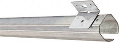 National Mfg. - 12 Ft Long, 600 Lb Capacity, Straight Boxrail - Galvanized - Makers Industrial Supply