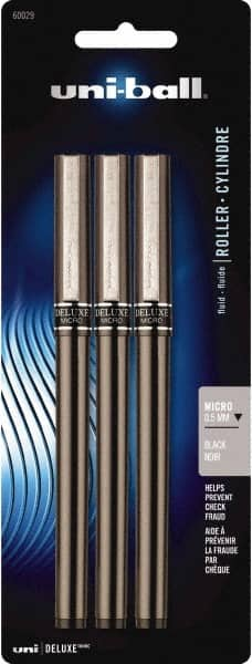 Uni-Ball - Roller Ball 0.5mm Stick Pen - Black - Makers Industrial Supply