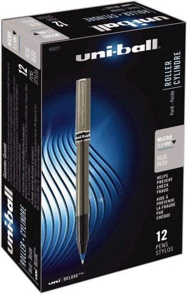 Uni-Ball - Roller Ball 0.5mm Stick Pen - Blue - Makers Industrial Supply