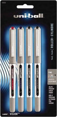 Uni-Ball - Roller Ball 0.7mm Stick Pen - Black, Red & Blue - Makers Industrial Supply