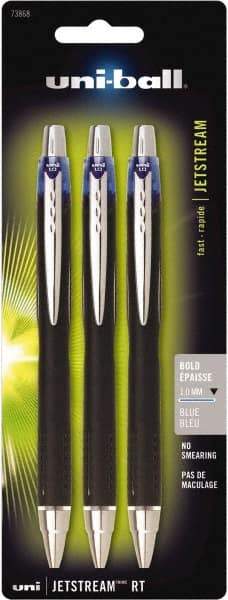 Uni-Ball - Roller Ball 1mm Retractable Pen - Blue - Makers Industrial Supply