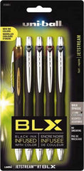 Uni-Ball - Roller Ball 1mm Retractable Pen - Blue & Black, Green & Black, Purple & Black, Brown & Black - Makers Industrial Supply