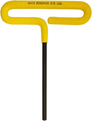 Bondhus - 5/16" Hex, T-Handle Cushion Grip, Hex Key - 187mm OAL, Inch System of Measurement - Makers Industrial Supply