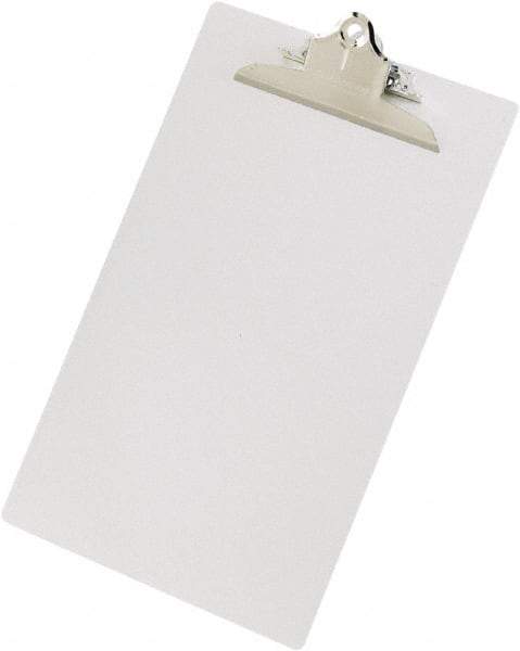 Saunders - 1-3/4" Long x 9" Wide, Clip Board - Silver - Makers Industrial Supply