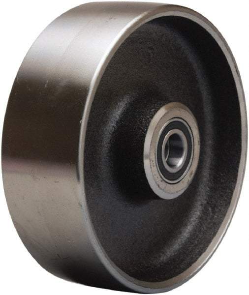 Hamilton - 6 Inch Diameter x 2 Inch Wide, Forged Steel Caster Wheel - 2,500 Lb. Capacity, 2-1/4 Inch Hub Length, 1/2 Inch Axle Diameter, Precision Ball Bearing - Makers Industrial Supply