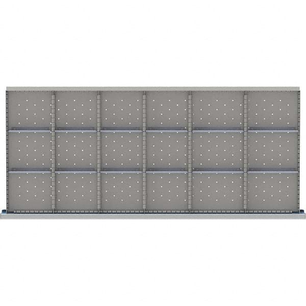 LISTA - 18-Compartment Drawer Divider Layout for 3.15" High Drawers - Makers Industrial Supply