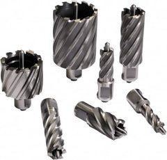 Cleveland Steel Tool - 1-1/16" Diam x 2" Deep Carbide-Tipped Annular Cutter - Makers Industrial Supply