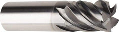 American Tool Service - 5/8", 3/4" LOC, 5/8" Shank Diam, 3" OAL, 5 Flute, Solid Carbide Square End Mill - Single End, AlCrN Finish, Spiral Flute, Variable° Helix, Centercutting, Right Hand Cut, Right Hand Flute - Makers Industrial Supply