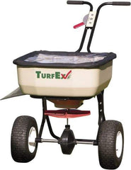 Trynex - 120 Lb Polyethylene Walk Behind Broadcast Landscape Spreader - 12" Pneumatic Wheels - Makers Industrial Supply