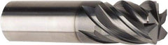 American Tool Service - 5/8", 5 Flute, Single End, Solid Carbide, 0.04" Corner Radius End Mill - 3" OAL, Right Hand Flute, 3/4" LOC, Right Hand Cut - Makers Industrial Supply