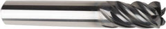 American Tool Service - 5/16", 5 Flute, Single End, Solid Carbide, 0.02" Corner Radius End Mill - 2" OAL, Right Hand Flute, 1/2" LOC, Right Hand Cut - Makers Industrial Supply