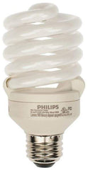 Philips - 23 Watt Fluorescent Residential/Office Medium Screw Lamp - 3,500°K Color Temp, 1,600 Lumens, 120 Volts, EL/mDT, 10,000 hr Avg Life - Makers Industrial Supply