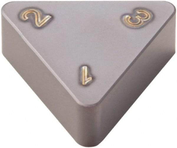 Seco - TNGN223 Grade CBN060K PCBN Turning Insert - TiSiAlN Finish, 60° Triangle, 1/4" Inscr Circle, 1/8" Thick, 3/64" Corner Radius - Makers Industrial Supply