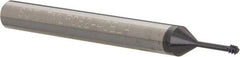 Scientific Cutting Tools - #4-40 UNC, 0.082" Cutting Diam, 3 Flute, Solid Carbide Helical Flute Thread Mill - Internal Thread, 0.3" LOC, 2-1/2" OAL, 1/4" Shank Diam - Makers Industrial Supply